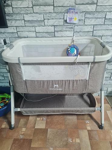 defender apollo: Детская прикроватная кроватка-колыбель Ining Baby с электронным блоком — 5