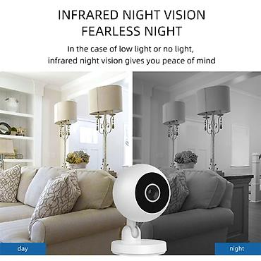 teruhal wifi camera: Wi‑Fi Smart Daxili Kamera – uzaqdan izləmə və bulud saxlama dəstəyi — 8