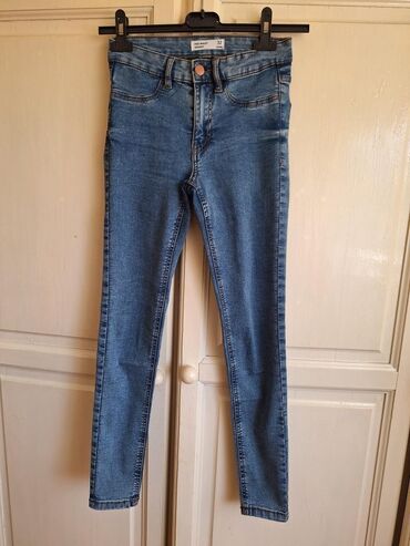 glo novi sad: Uske slim fit farmerice. ravne nogavice. Broj 32 (xxs) Pune elastina