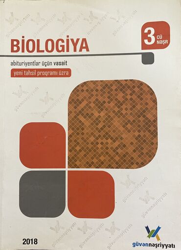 biologiya 8 metodik vesait: Biologiya ders vesaiti (güvenneşriyatı)