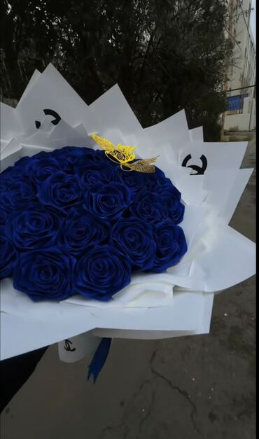 Süni güllər: Solmayan, süni buketlər — 30