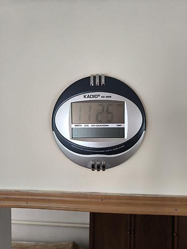 Настенные электронные часы Kadio KD-3806 - Большой LCD-дисплей с