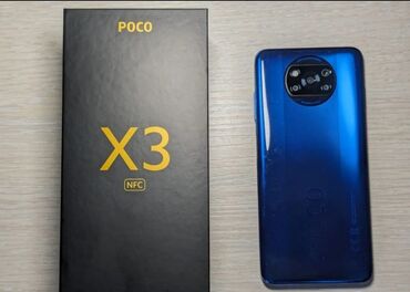 poco x3 nfs: Poco X3 NFC, 128 GB, rəng - Göy, Sensor, Simsiz şarj, Face ID