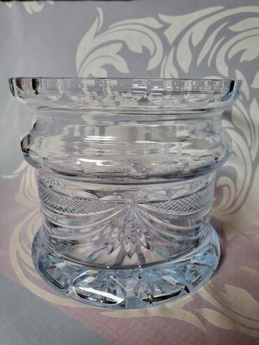 Činije: Bombonijera kristal,led kristal,rucni rad ceska 70te — 12