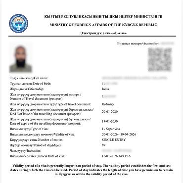 Туристические услуги: Визы в Кыргызстан, США, Японию и Шенген. Помогаю с оформлением виз в — 14