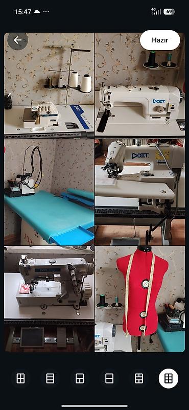 Peşəkar tikiş atelyesi üçün avadanlıqlar komplekti - DÜZ TIKIŞ