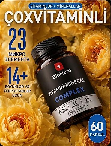 karas kapsul: BioHerb Vitamin-Mineral Complex – çoxvitaminli formul - 13 vitamin + — 1