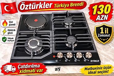 Qarışıq sobası Quraşdırılan, 4 gözlü, Yeni