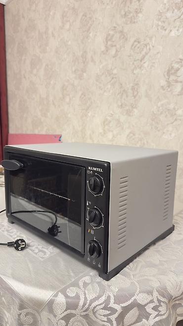 Plitələr və bişirmə panelləri: Kumtel elektrik mini soba - Kompakt stolüstü dizayn, gümüşü gövdə və — 2
