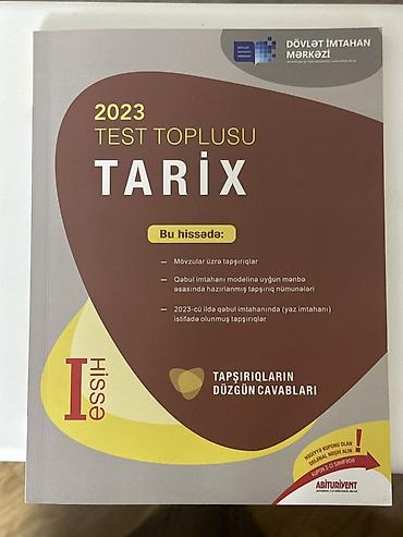 xuping azerbaycan: Məhsul: 2023 Test Toplusu – Tarix (I hissə) Kitab təmizdir üzərində — 1