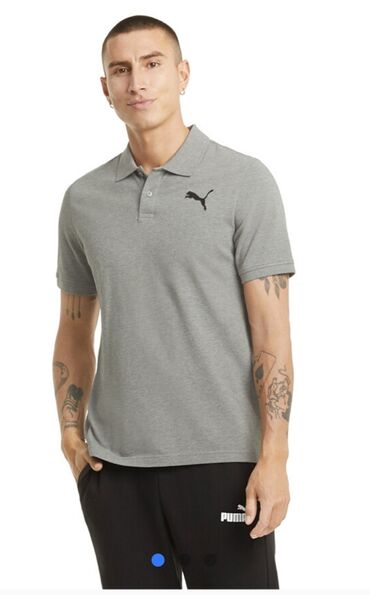 Футболки: Мужская футболка, 2XL (EU 44), Puma, Новый, цвет - Серый, Самовывоз