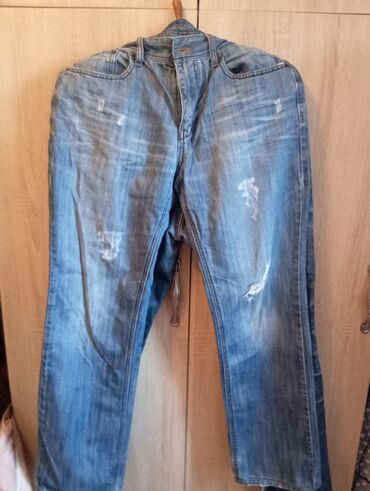 джинсы куртки мужские: Джинсы 4XL (EU 48), цвет - Синий