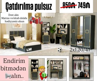 Masa və oturacaq dəstləri: Təknəfərlik çarpayı, Yeni