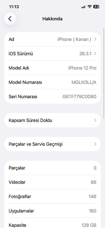 Apple iPhone: IPhone 12 Pro, 128 GB, Graphite, Face ID — 7