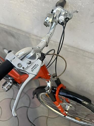 Городские велосипеды: Городской/треккинговый велосипед с низкой рамой, оранжевый — 8