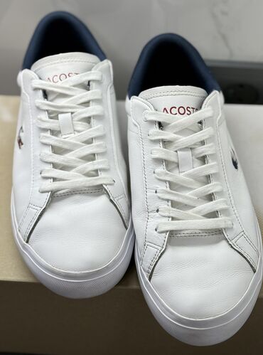 Кроссовки и спортивная обувь: Мужские кроссовки, 40.5, Lacoste, Б/у, цвет - Белый, Самовывоз at lalafo.kg Кроссовки и спортивная обувь: Мужские кроссовки, 40.5, Lacoste, Б/у, цвет - Белый, Самовывоз