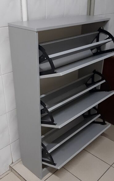 Полки для обуви: Узкая, компактная обувница без ручек Отличное решение для узкого — 22