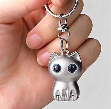 чехол для ключа: Брелок, Металл, Новый, Унисекс, цвет - Черный — 3