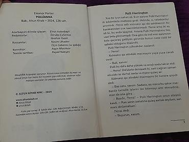 oyun kaseti: Eleanor Porter – “Pollianna” (Altun Kitab) - Nəşriyyat: Altun Kitab - — 3