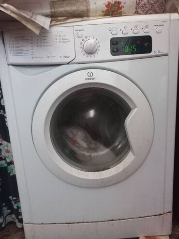 2 ci əl paltaryuyan: Paltaryuyan maşın Indesit, 6 kq, İşlənmiş, Avtomat, Qurutma var, Kredit yoxdur, Ödənişli çatdırılma