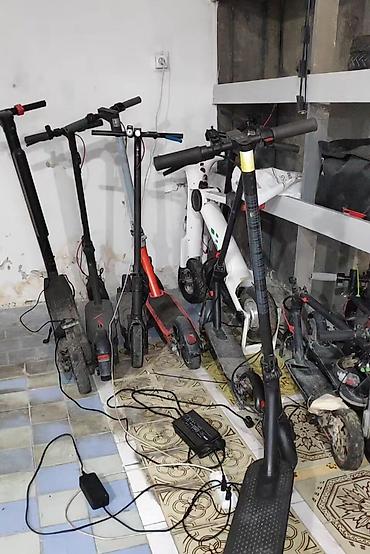Elektrikli samokatlar: 2 baterya verlir adapter verilir suret 40,45 150km mesafa rezervsiz — 1