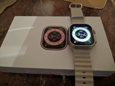 bw8 ultra smartwatch: HW8 Max ultra Gold modeli - apple smartwatch 8 ultra mpdeli ile 1:1