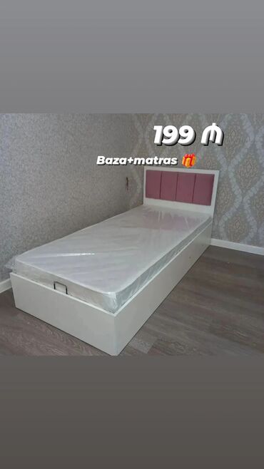 matras qiymetleri: Новый, Односпальная кровать, С подъемным механизмом, С матрасом, Без выдвижных ящиков