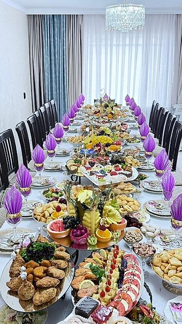 Выездные банкеты: Выездные банкеты | Официанты, Эт башчы, Повара | Фуршетный стол, Шоколодный фонтан — 9