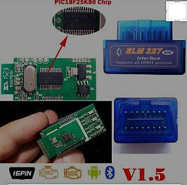 Avtomobil üçün alətlər: Elm 327 1.5 versiya iki platalı.pic çipli — 2