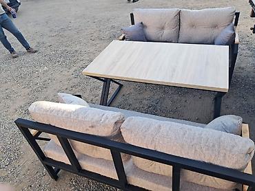 Bağ, çöl mebeli: Yeni, 2 divan, Metal, Azərbaycan — 2