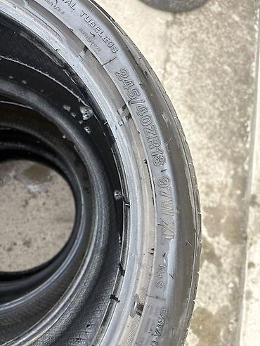 Шины: Комплект летних шин, 4 штуки. Размер: 245/40/18 R Состояние очень — 8