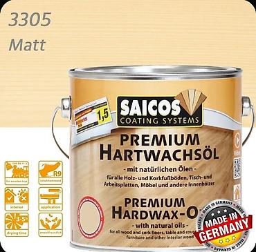 мебельный воск: SAICOS Premium Hardwax-Oil 3305, Matt (матовый), 2,5 л — 2