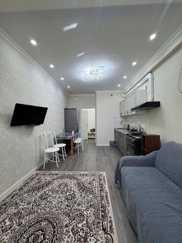 квартира рынок аламедин: 1 комната, 50 м², Элитка, 13 этаж, Евроремонт