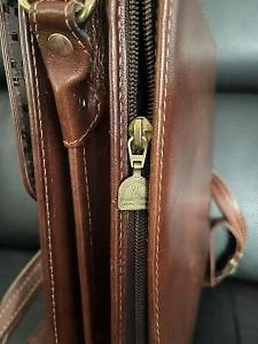 Torbe: Kožna poslovna torba Marko – tamno braon - Materijal: prirodna goveđa — 13