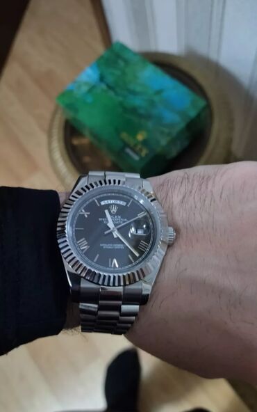 elektron qəlyan qiyməti: İşlənmiş, Qol saatı, Rolex, rəng - Qara