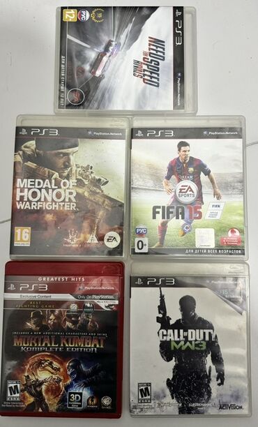 PS3 (Sony PlayStation 3): PS3 üçün Need for Speed Rivals, Medal of Honor Warfighter, FIFA 15