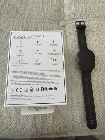 smart saat apple: Smart saat, Huawei, Sensor ekran, rəng - Qara