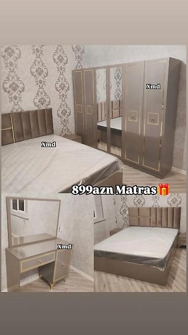 kravat ucuz: Yataq otağı mebeli dəsti Tərkibi: - İki nəfərlik çarpayı – yumşaq — 1