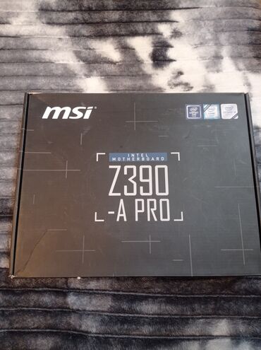 Prosessorlar: MSI Z390-A PRO ana plata Xüsusiyyətlər: - Intel Z390 çipseti -