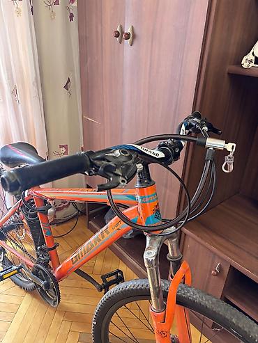 Velosipedlər: GIMAKR GT-300 dağ velosipedi - Rəng: narıncı-mavi qrafika - Çərçivə — 3