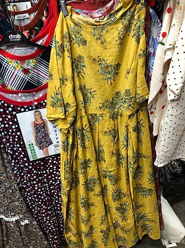 Платья: Оптом и в розницу штапельные платья свободного кроя с кармашками — 4