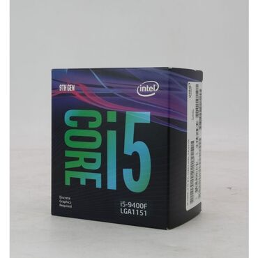 core i5: Процессор Intel Core i5 9400F, > 4 ГГц, > 8 ядер, Б/у