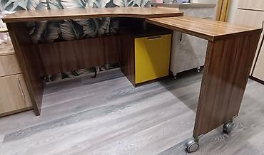 table study: Стол трансформер Длина, см: 125 см, цвет - Коричневый — 4