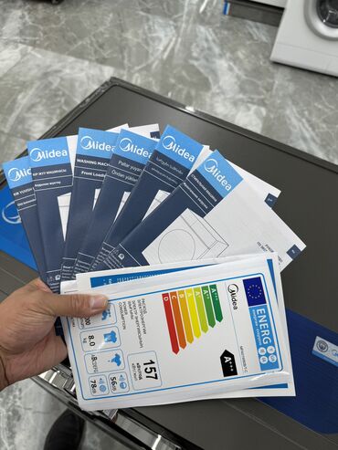 Стиральные машины: Стиральная машина Midea, Новый, Автомат, До 9 кг, Полноразмерная — 9