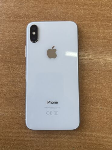 iphone буу: IPhone X, Б/у, 64 ГБ, Белый, 100 %