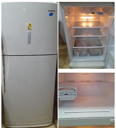 sumqayit soyuducu: *SAMSUNG* Qiymət *250 AZN* ölçü *Derinliyi 70 sm. Eni 75 sm.Hundurluyu — 1