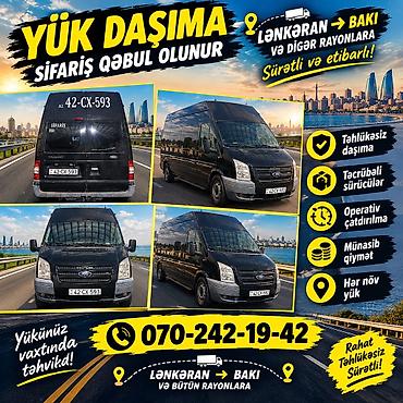 fort yük: Yükdaşıma xidməti – Lənkəran ➝ Bakı və bütün rayonlar - Sürətli və — 1
