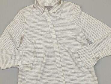 białe t shirty z dekoltem v: Koszula Damska, H&M, S, stan - Idealny