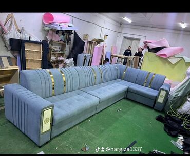 мебель б у кара балта: Угловой диван, цвет - Бежевый, Новый