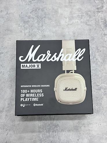 core i3 6100: Marshall Major V (Cream) — беспроводные накладные наушники с фирменным — 1
